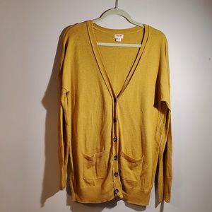 Boyfriend style button down cardigan